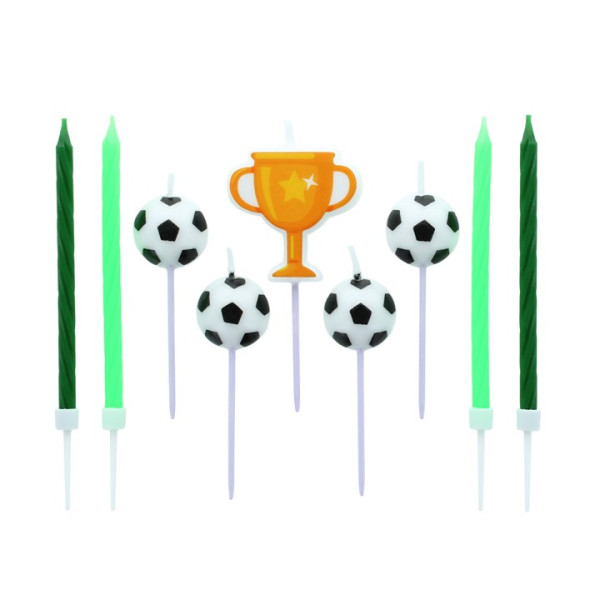 Culpitt Candle Set Football 9pce Culpitt Candle Set Football 9pce