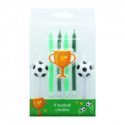 Candle Set Football 9pce