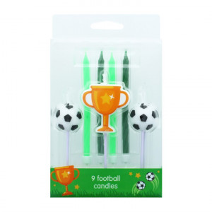 Candle Set Football 9pce Candle Set Football 9pce