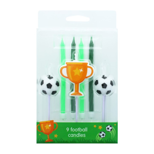 Culpitt Candle Set Football 9pce Culpitt Candle Set Football 9pce