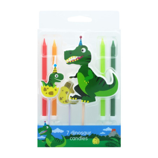 Culpitt Candle Set Dinosaur 7pce Culpitt Candle Set Dinosaur 7pce