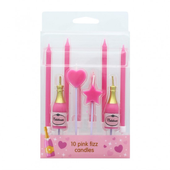 Candle Set Pink Fizz 10pce