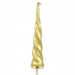 Unicorn Horn Candle Gold 10cm