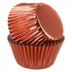 Muffin Foil Cases Rose Gold x250 BULK