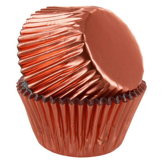 Bonzos Muffin Foil Cases Rose Gold x250 BULK