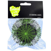 Muffin Cupcake Cases Foil Spiderweb x25 Muffin Cupcake Cases Foil Spiderweb x25