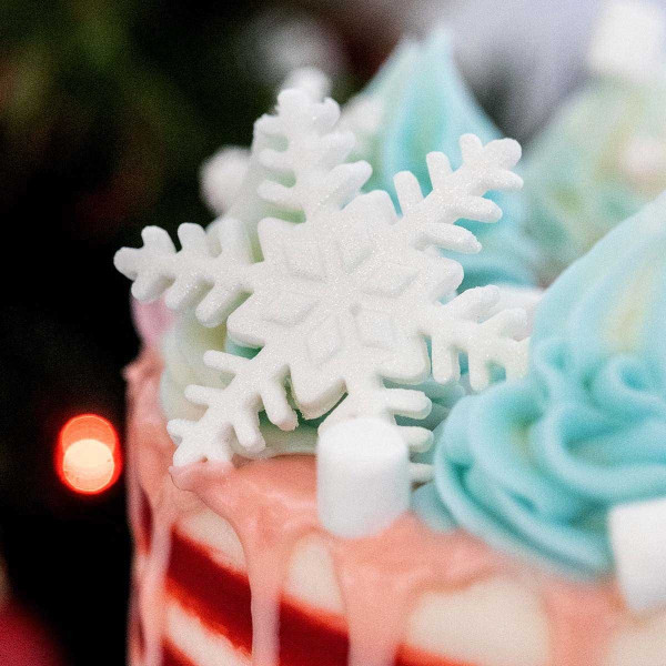 Bonzos Sugar Decs Snowflakes x10 Bonzos Sugar Decs Snowflakes x10