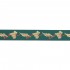 Ribbon 24mm Holly & Ivy/Green & Gold