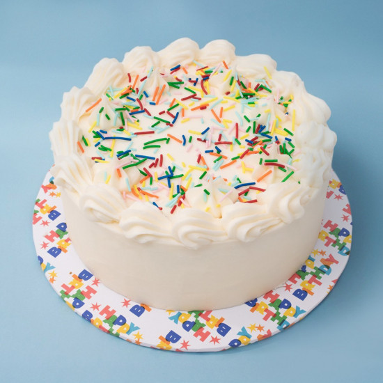 Masonite 4mm Board Round 10" Happy Birthday