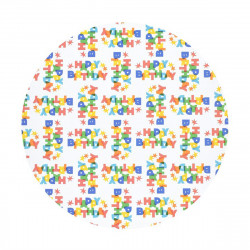 Masonite 4mm Board Round 10" Happy Birthday