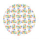 Masonite 4mm Board Round 10" Happy Birthday