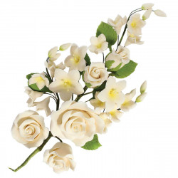 Rose Spray 241mm Ivory