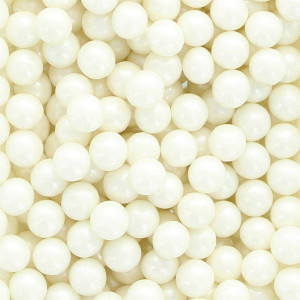 Sugar Pearls 7mm Pearlised White 50g Sugar Pearls 7mm Pearlised White 50g