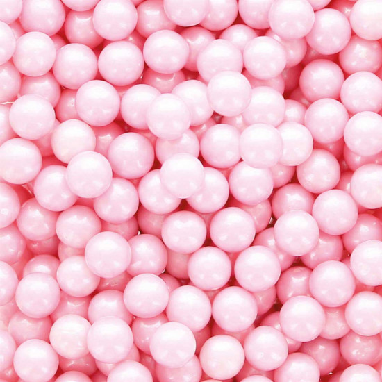 Bonzos Sugar Pearls 7mm Baby Pink 50g