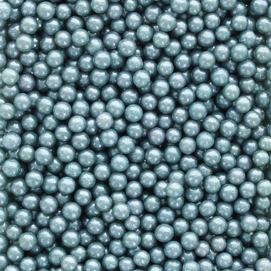 Bonzos Sugar Pearls 4mm Silver Grey 50g