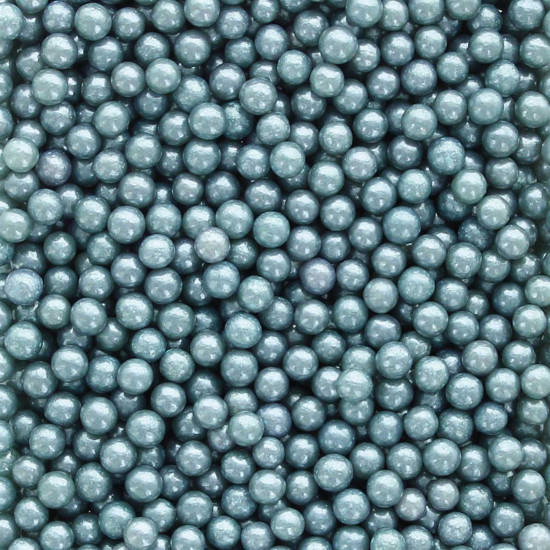 Bonzos Sugar Pearls 4mm Silver Grey 50g