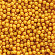 Sugar Pearls 4mm Warm Gold 50g