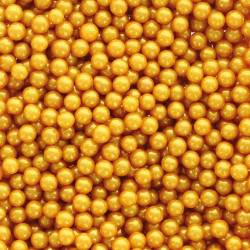 Sugar Pearls 4mm Warm Gold 50g