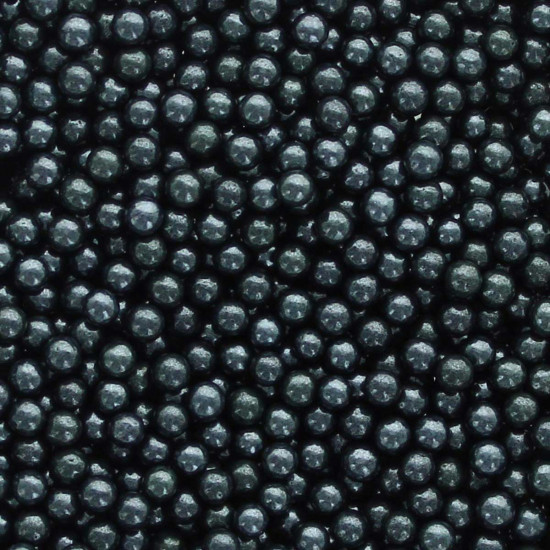 Bonzos Sugar Pearls 4mm Midnight Black 50g