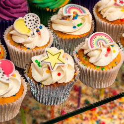 Pastel Rainbow Sugar Decorations x16