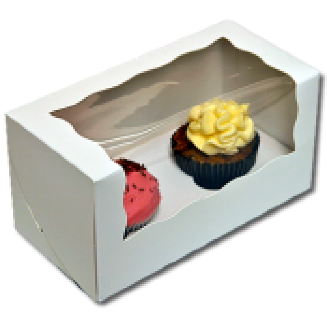 Cupcake Box 2 White Glasgow