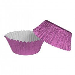 Fairy Cake Cases Foil Mauve x50