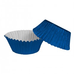 Fairy Cake Cases Foil Royal Blue x50