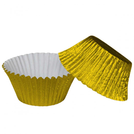 Bonzos Muffin Cupcake Cases Foil Gold x45