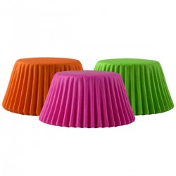 Muffin Paper Cases Neon x75