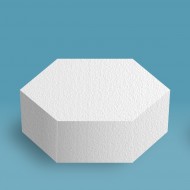 Cake Dummy Hexagon 10"
