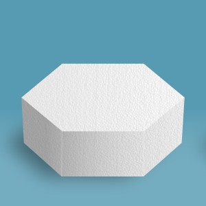 Cake Dummy Hexagon 10" Cake Dummy Hexagon 10"