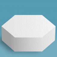 Cake Dummy Hexagon 12"