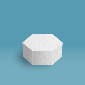 Cake Dummy Hexagon 6" Cake Dummy Hexagon 6"