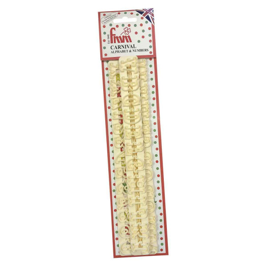 FMM Alphabet & Number Cutter Set Carnival FMM Alphabet & Number Cutter Set Carnival