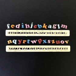 Alphabet Cutter Set Lower Case Art Deco