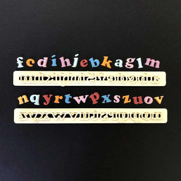 FMM Alphabet Cutter Set Lower Case Art Deco FMM Alphabet Cutter Set Lower Case Art Deco