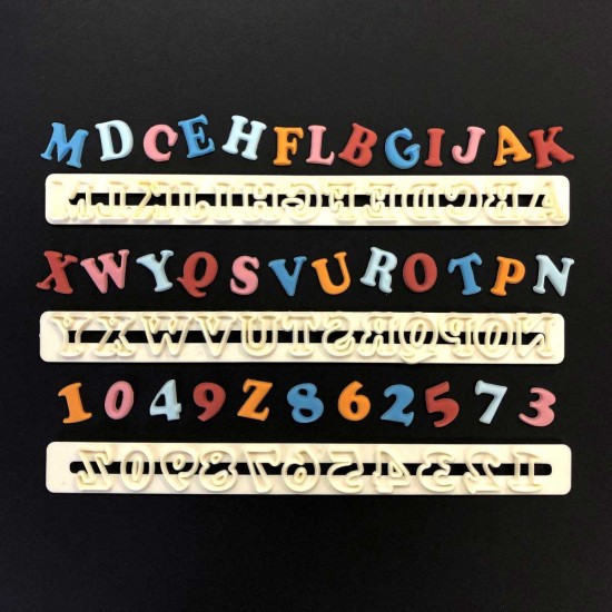 FMM Alphabet & Number Cutter Set Upper Case Art Deco