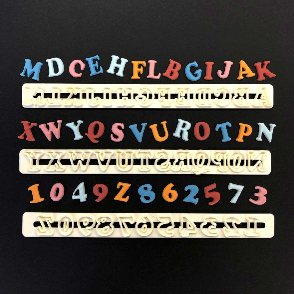 FMM Alphabet & Number Cutter Set Upper Case Art Deco FMM Alphabet & Number Cutter Set Upper Case Art Deco