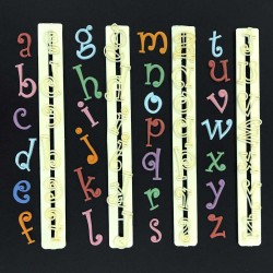 Alphabet Cutter Set Lower Case Funky