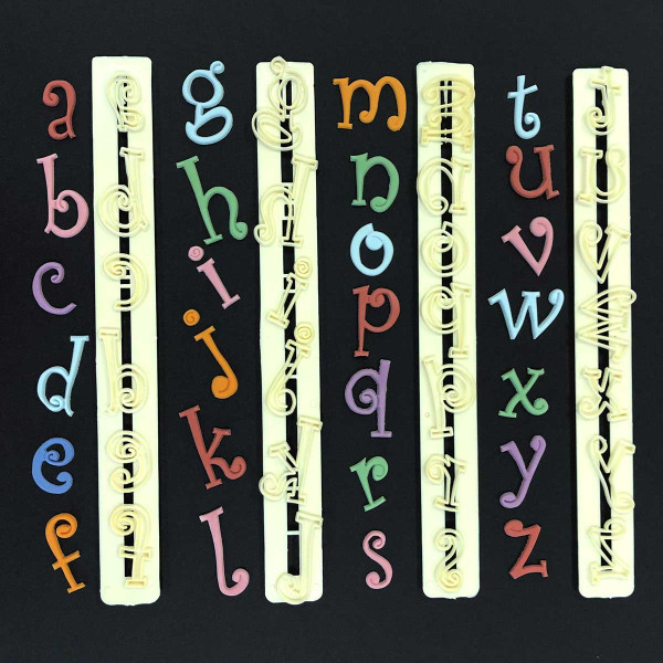 FMM Alphabet Cutter Set Lower Case Funky FMM Alphabet Cutter Set Lower Case Funky