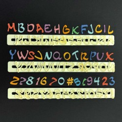 Alphabet & Numbers Cutter Set Upper Case Magical