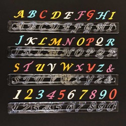 Alphabet & Number Cutter Set Upper Case Script