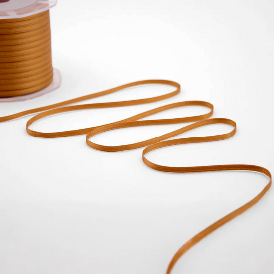 Jomil Ribbon 3mm Honey Gold Double Satin