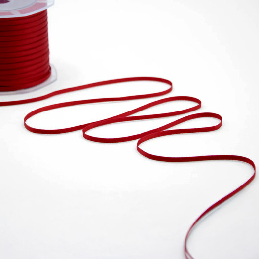 Jomil Ribbon 3mm Red Double Satin