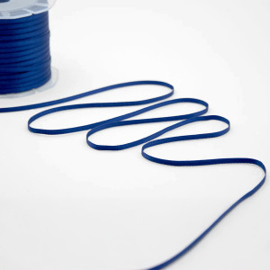 Ribbon 3mm Navy Blue Double Satin