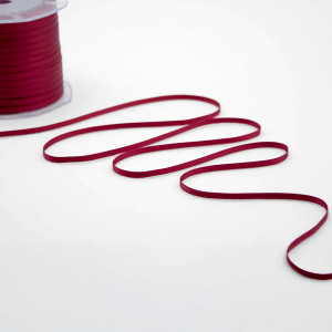 Ribbon 3mm Dark Red/Ruby Double Satin