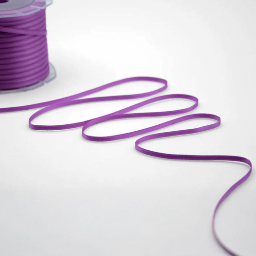 Jomil Ribbon 3mm Purple Double Satin Jomil Ribbon 3mm Purple Double Satin