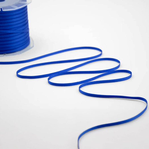 Jomil Ribbon 3mm Royal Blue Double Satin Jomil Ribbon 3mm Royal Blue Double Satin