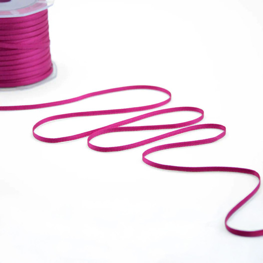 Jomil Ribbon 3mm Fuchsia Double Satin Jomil Ribbon 3mm Fuchsia Double Satin