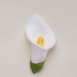 Cala Lily Head White Small